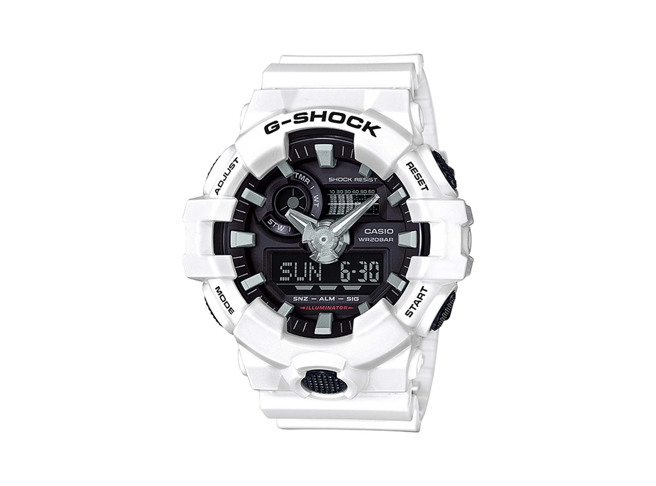 GA-700-7ADR_Casio – Men – White – 53.4MM – QuartzWhite