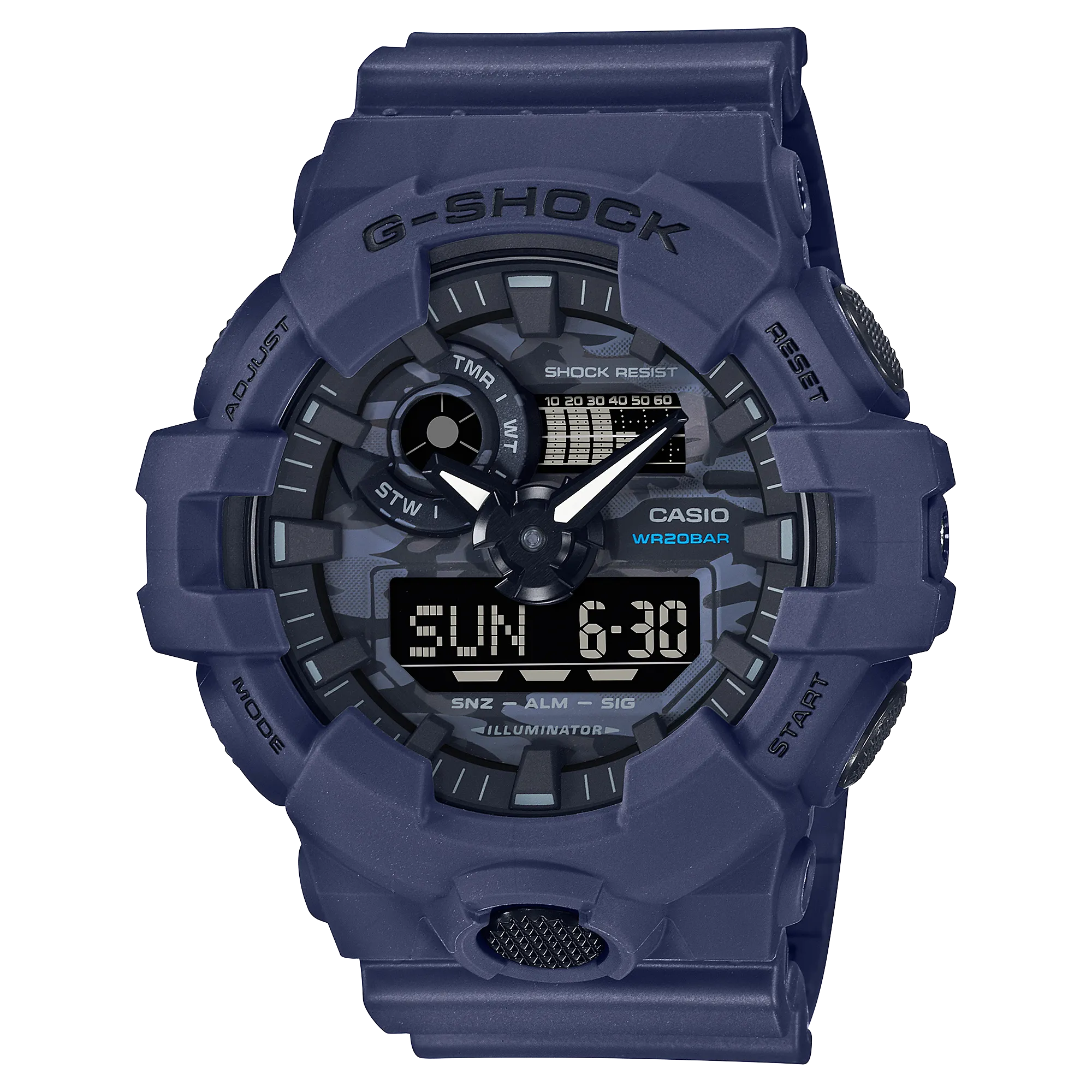 GA-700CA-2ADR_Casio – Men – Blue – 53.4MM – QuartzBlue