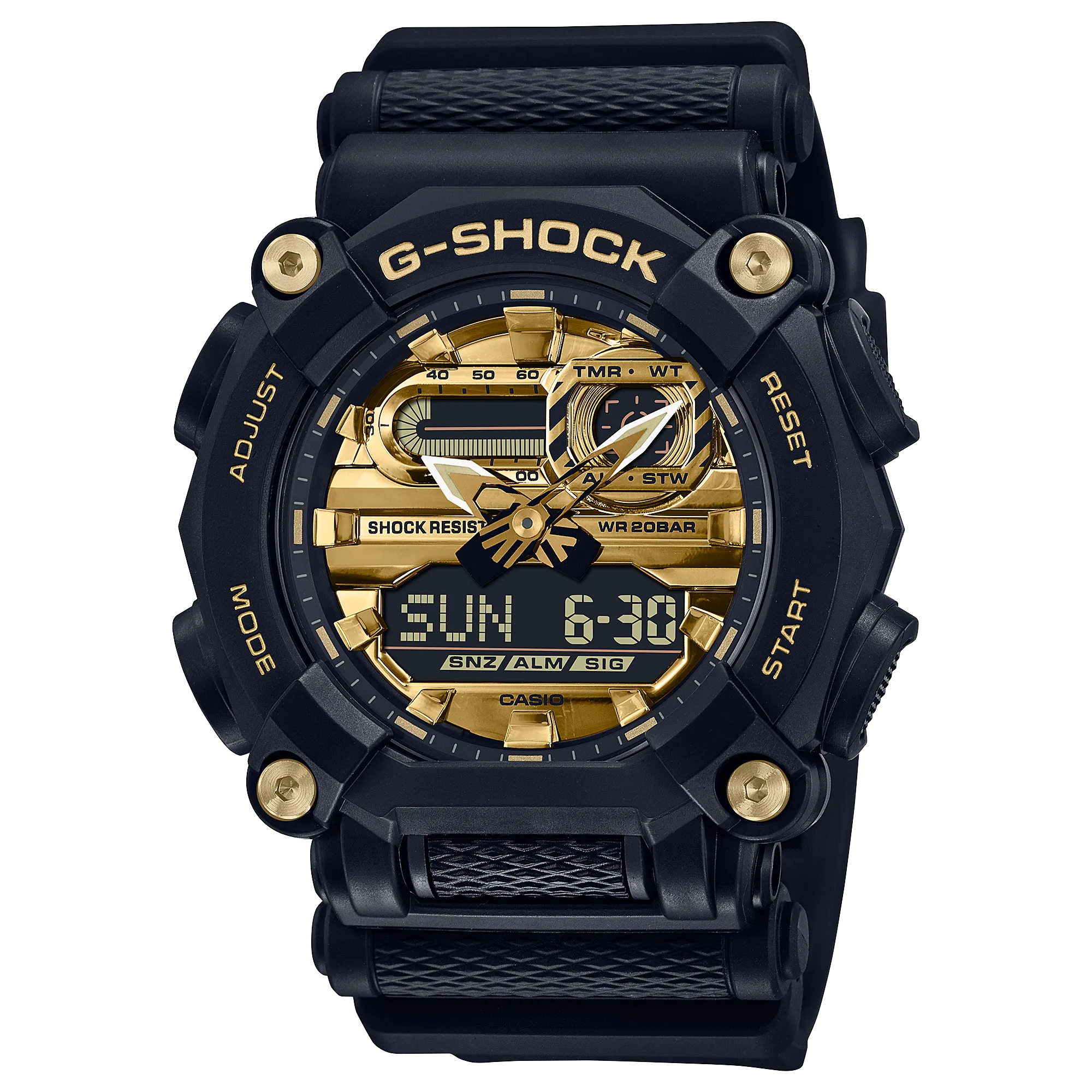 GA-900AG-1ADR_Casio – Men – Black – 49.5MM – QuartzBlack