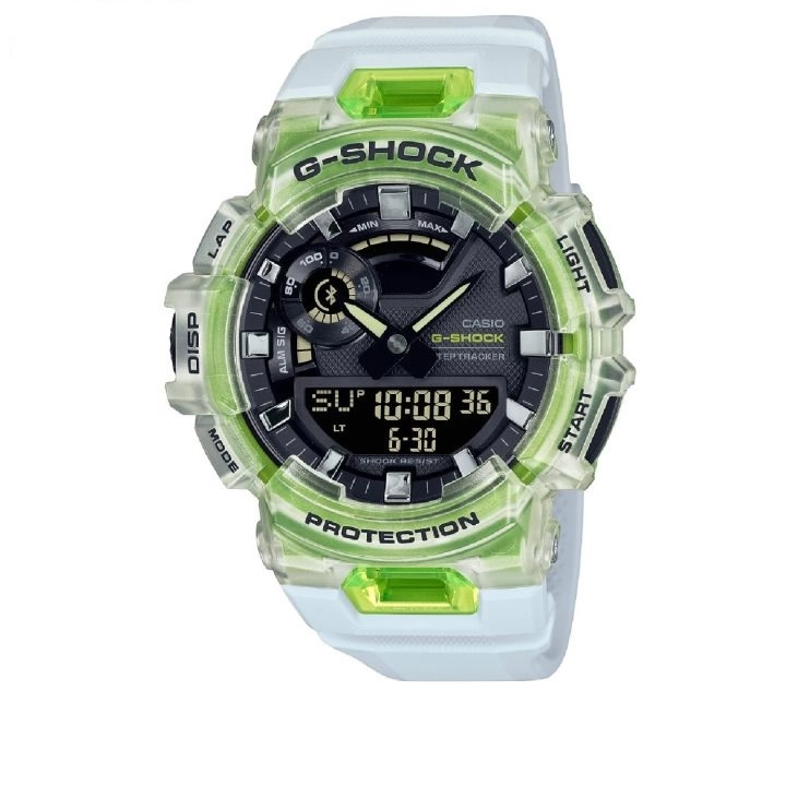 GBA-900SM-7A9DR_Casio – MEN – WHITE\GREEN – 48.9MM – QuartzWHITE\GREEN