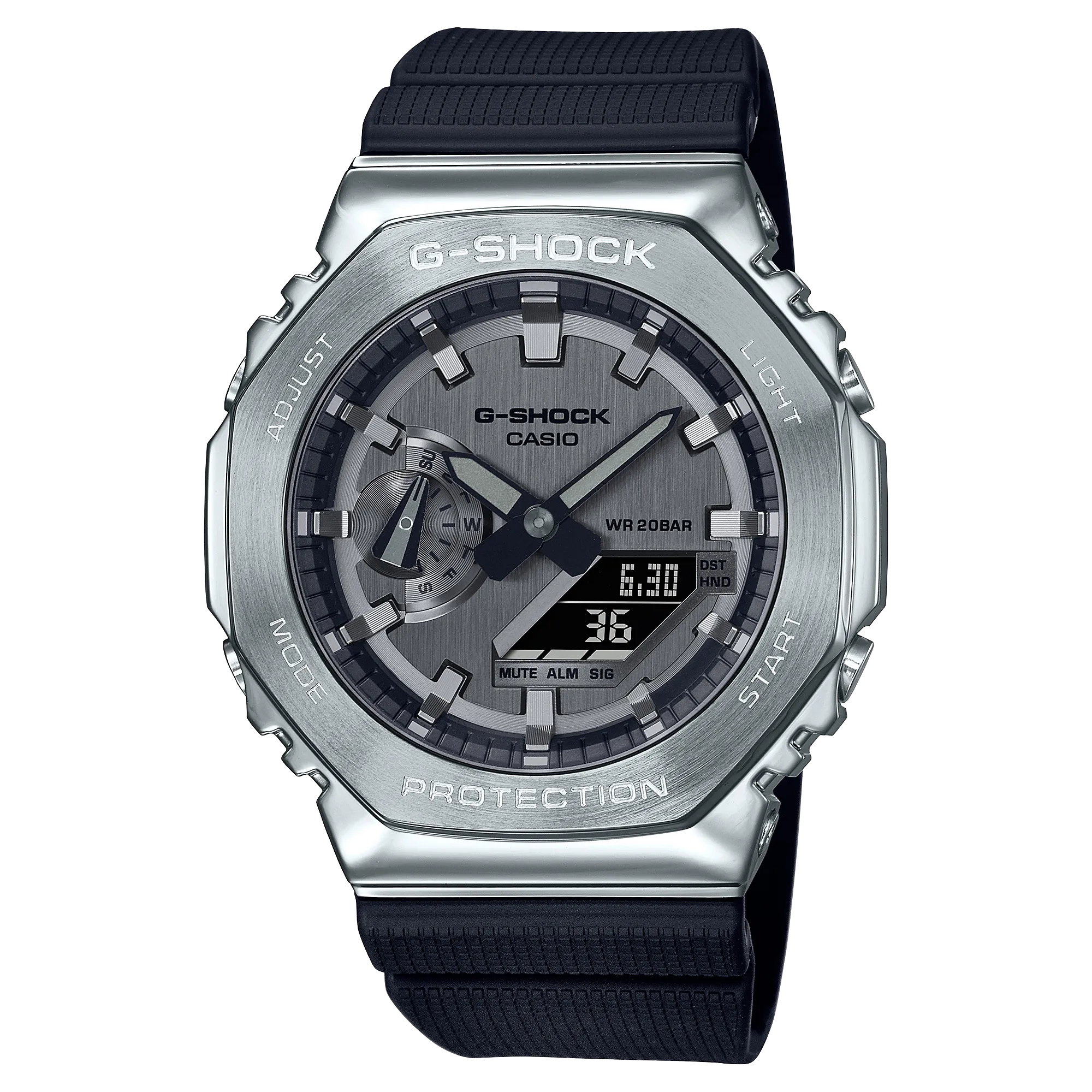 GM-2100-1ADR_Casio – Men – Black – 44.4MM – QuartzBlack