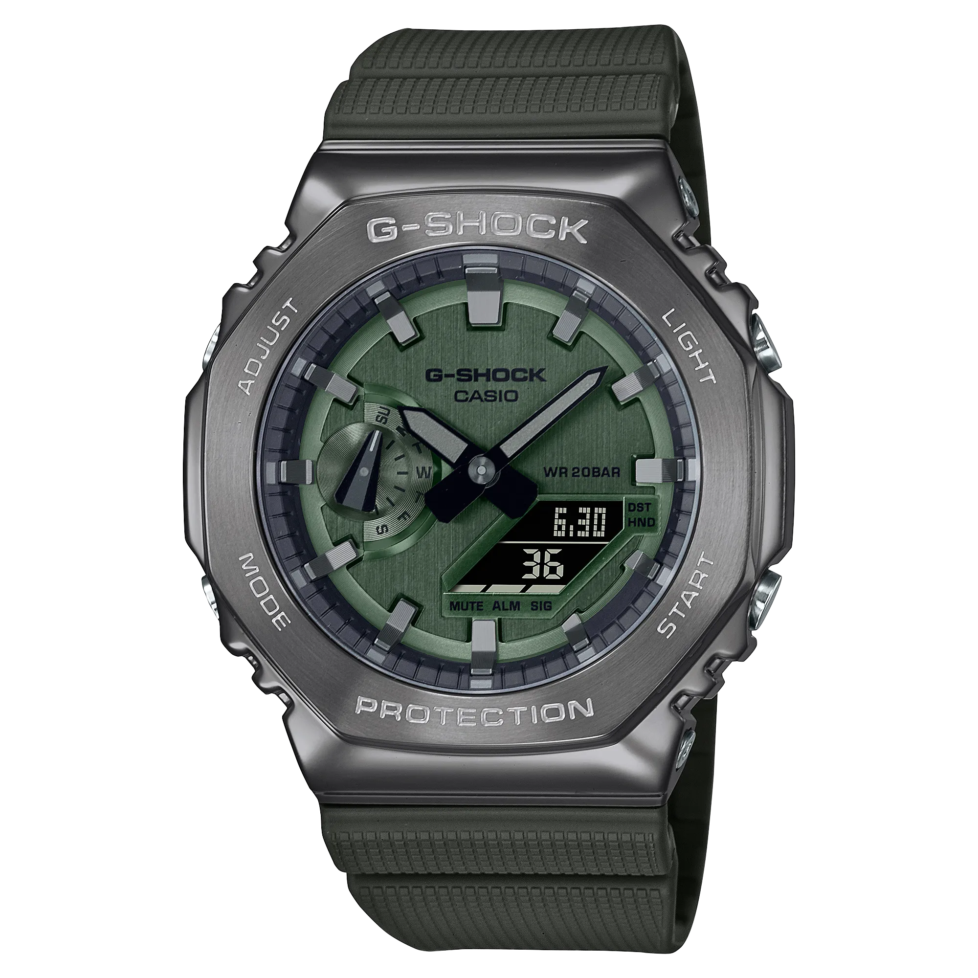 GM-2100B-3ADR_Casio – Men – Grey – 44.4MM – QuartzGrey