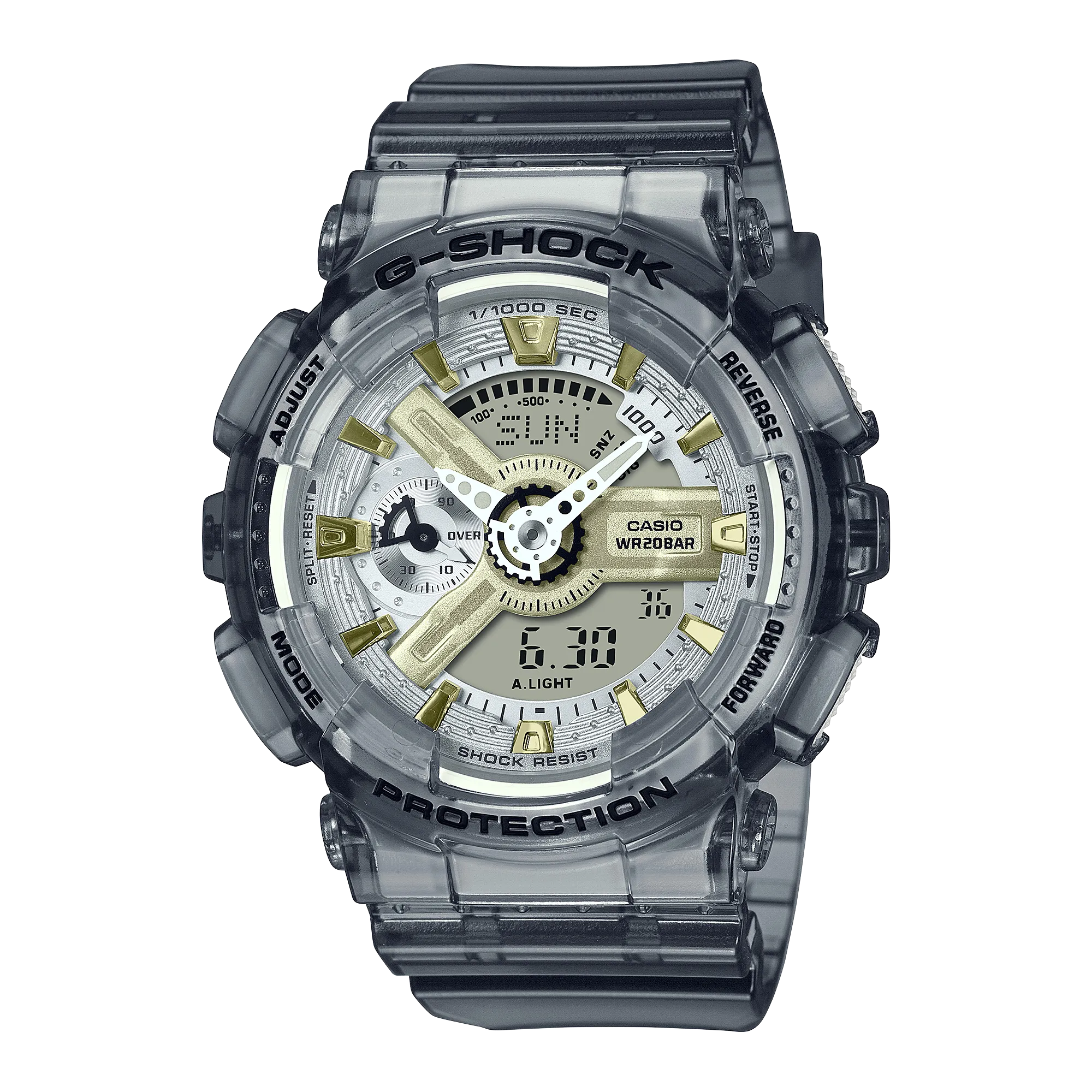 GMA-S110GS-8ADR_Casio – Men – Grey – 45.9MM – QuartzGrey